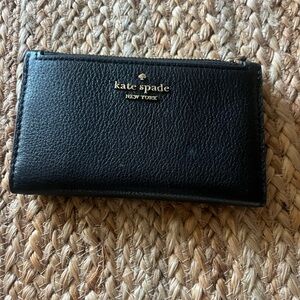 Kate Spade Black Textured Wallet